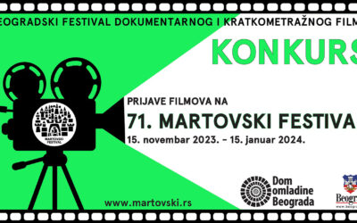 Konkurs za prijave filmova na 71. Martovski festival