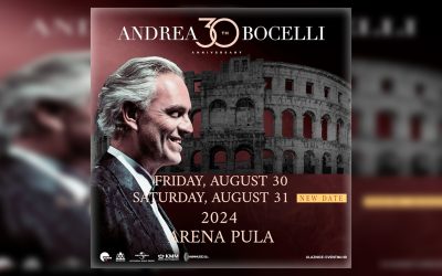 Andrea Bocelli najavljuje i drugi koncert u pulskoj Areni 31. avgusta