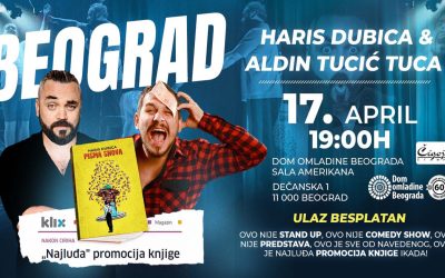 Promocija knjige “Pisma snova” Harisa Dubice u Domu omladine Beograda