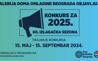Konkurs Galerije Doma omladine Beograda za izlaganje u 2025. godini