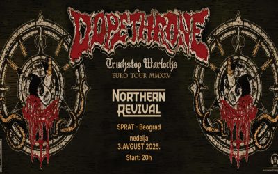 Dopethrone i Northern Revival sviraju 3. avgusta u Beogradu u klubu Sprat