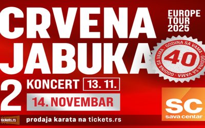 „Svaki koncert je nova bajka ljubavi, života i emocija“: poručuje Žera uoči dva koncerta Crvene jabuke u Sava Centru