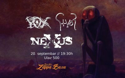 Metal svirka u Zappa Bazi – Stvor, Nexus i Y.O.X.