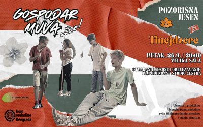 “Gospodar muva – uživo!” otvara pozorišnu jesen za tinejdžere u Domu omladine Beograda