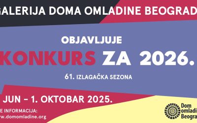 Do 1. oktobra prijave na konkurs Galerije DOB za izlaganje u 2026.