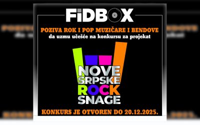 Fidbox raspisao konkurs za projekat “Nove srpske rok snage”