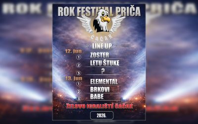 I ove godine sjajni izvođači na Rock Festivalu PRiČA: Zoster, Letu štuke, Brkovi, Elemental i Babe
