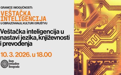 O veštačkoj inteligenciji u nastavi jezika, književnosti i prevođenja na tribini DOB