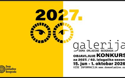 Otvoren konkurs Galerije DOB za izlaganje u 2027.