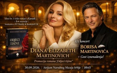 Multimedijalni umetnički program 30. septembra u Narodnom muzeju Srbije: svečana promocija romana “Odjeci tišine” Diane Elizabeth Martinovich