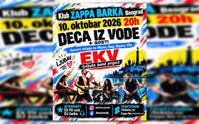 Tri sata EKV-a i brojni gosti: Deca iz vode ove subote na Zappa Barci